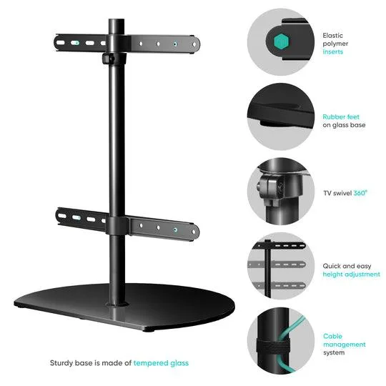 Onkron TV komplekt Acc Desktop Stand 32-65″ Black PT2