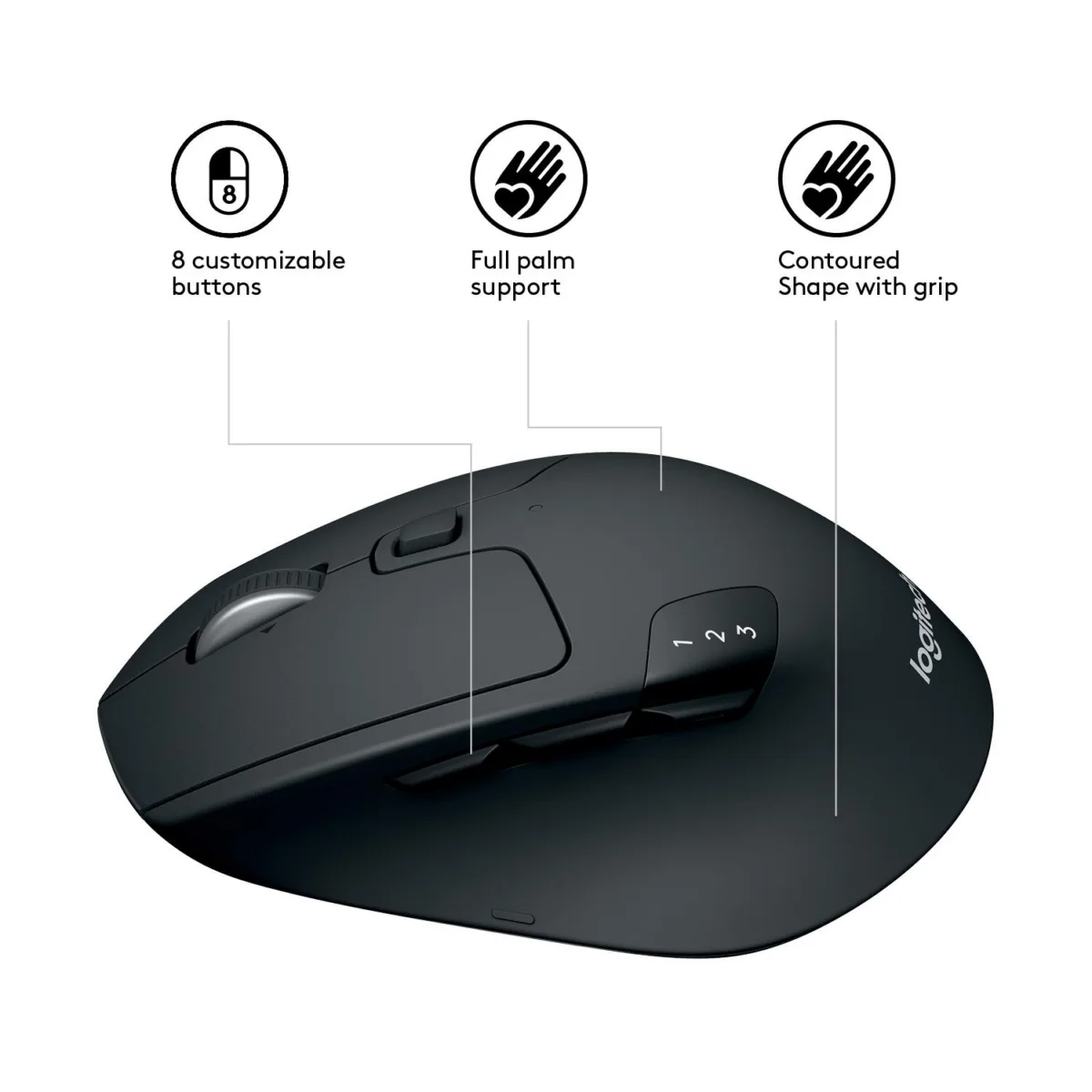 Logitech Mouse Blueth Optical Triathlon 910