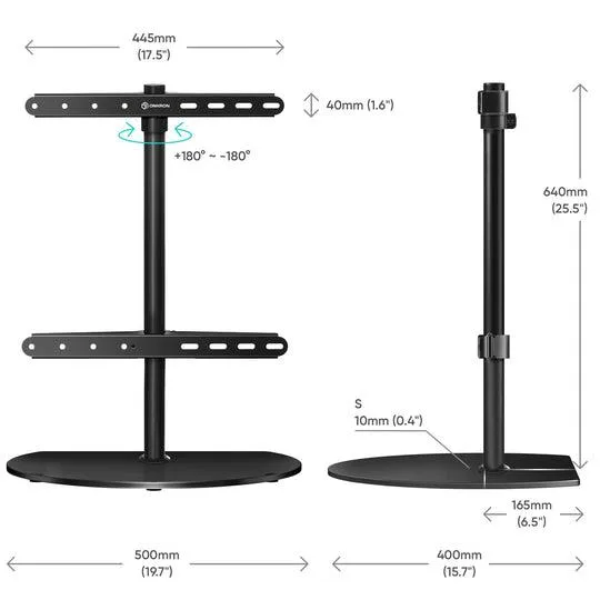 Onkron TV komplekt Acc Desktop Stand 32-65″ Black PT2