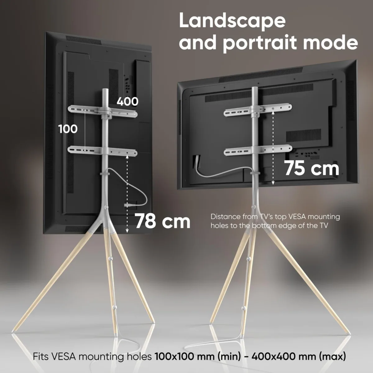 Onkron TV komplekt Acc Floor Stand 32-65″ White TS1220