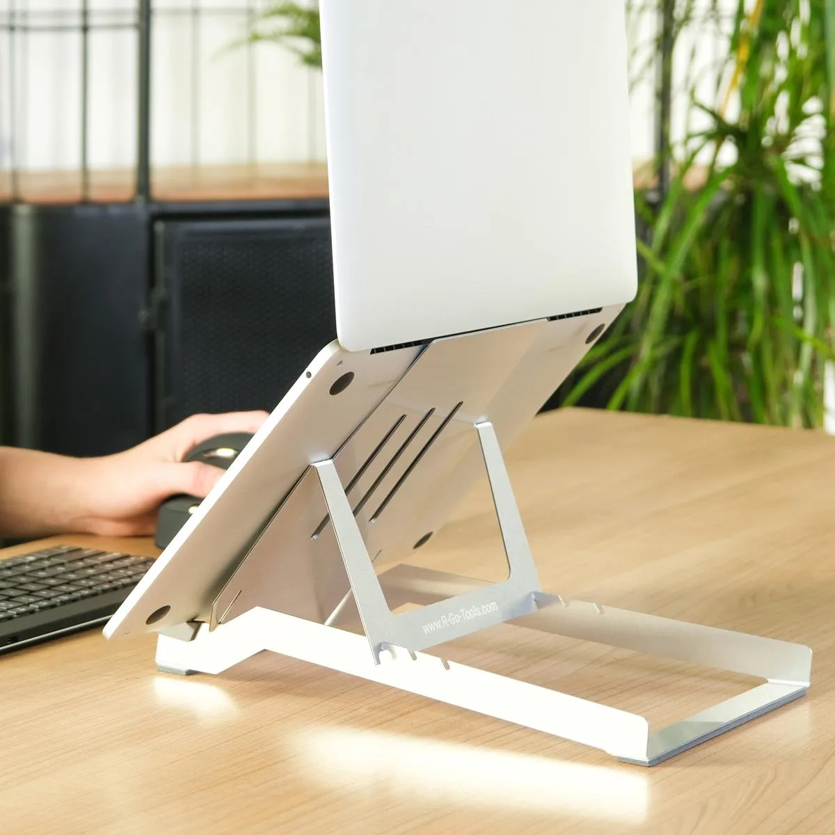 R-Go tools NB Acc Stand Riser Basic Silver RGORIBASI