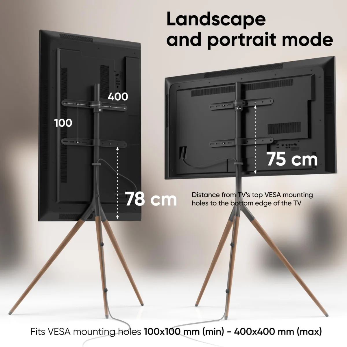 Onkron TV komplekt Acc Floor Stand 32-65″ Black TS1220