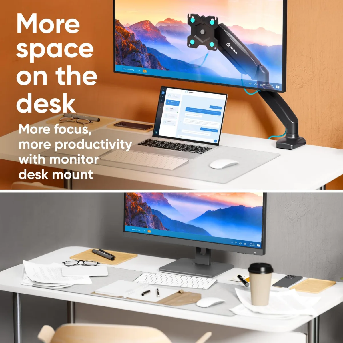 Onkron monitor Acc Desk Mount 13-32″ Black G80