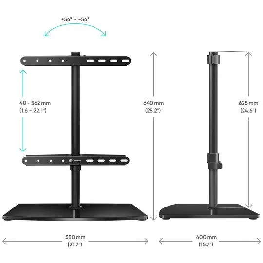 Onkron TV komplekt Acc Desktop Stand 32-75″ Black PT3
