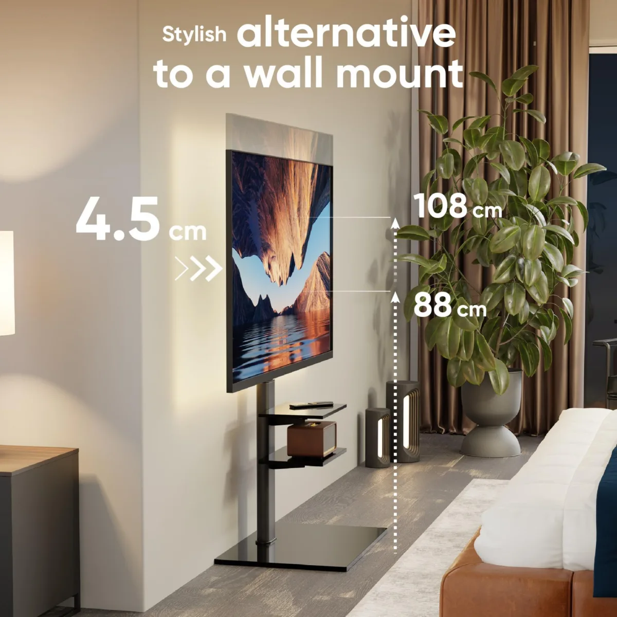 Onkron TV komplekt Acc Floor Stand 32-65″ Black TS5550