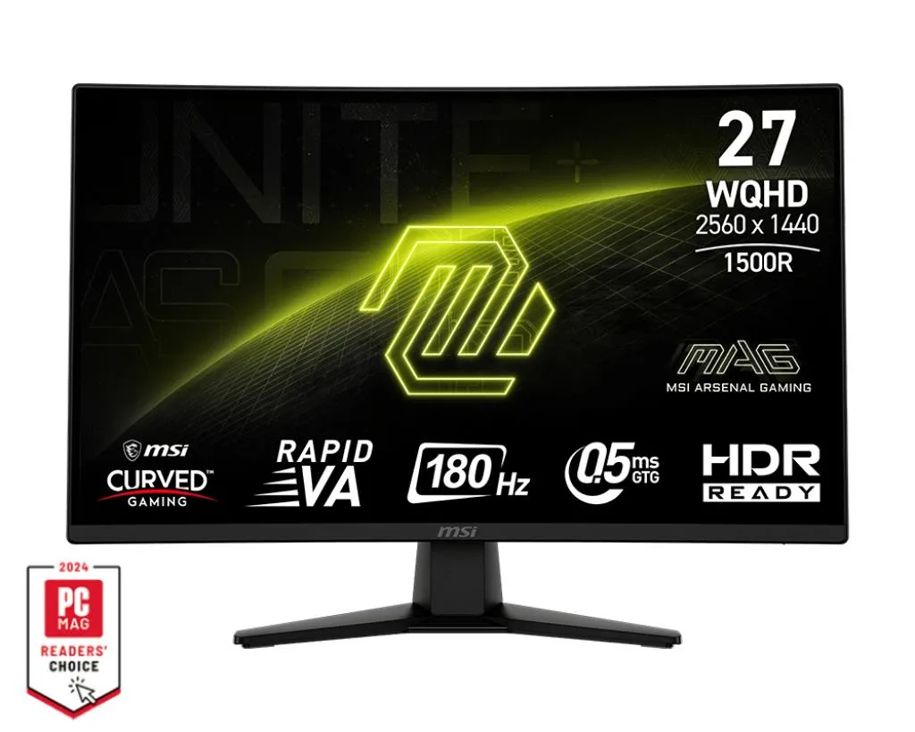 MSI 27 ” 2560 x 1440 pixels Wide Quad HD Curved MAG 274CQF — monitor