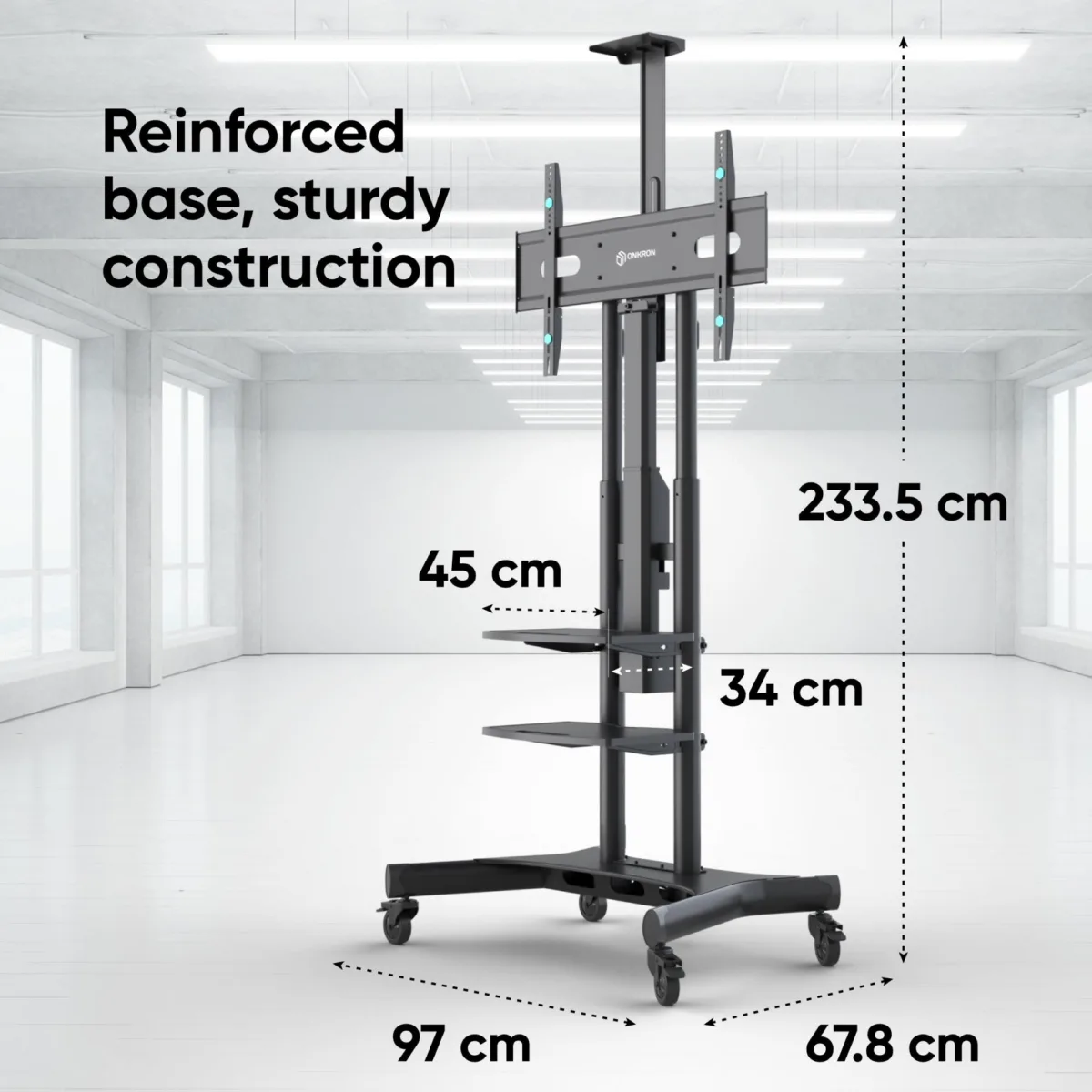 Onkron TV komplekt Acc Motor. Mobile Stand 50-86″ Black