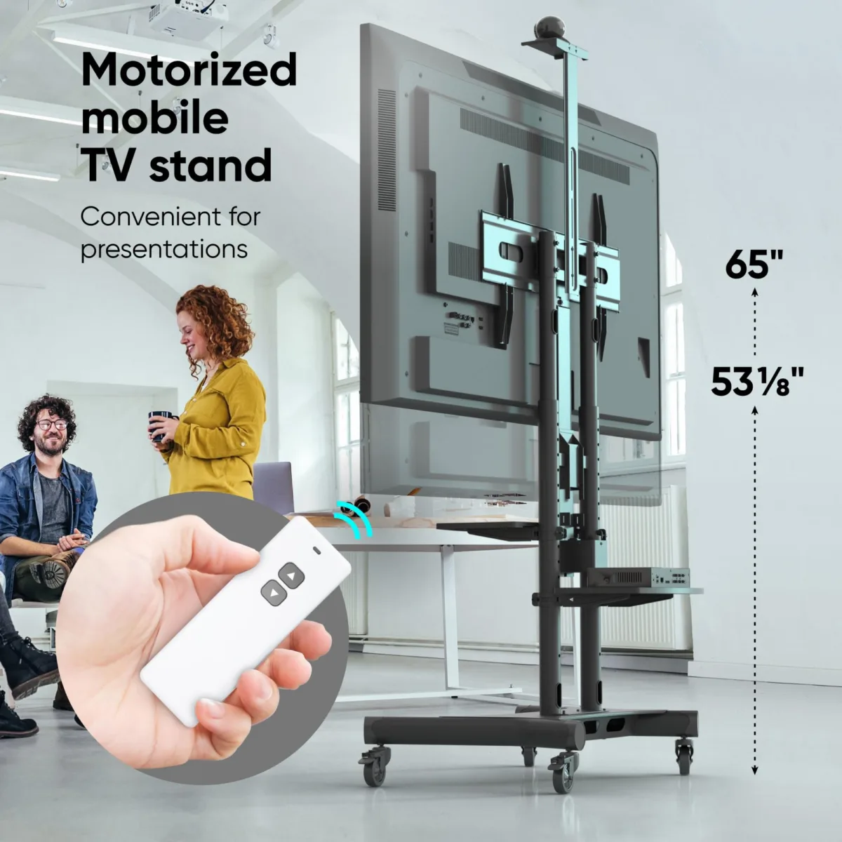 Onkron TV komplekt Acc Motor. Mobile Stand 50-86″ Black