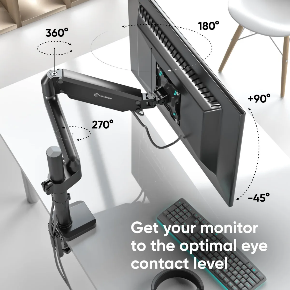 Onkron monitor Acc Desk Mount 13-34″ Black G75