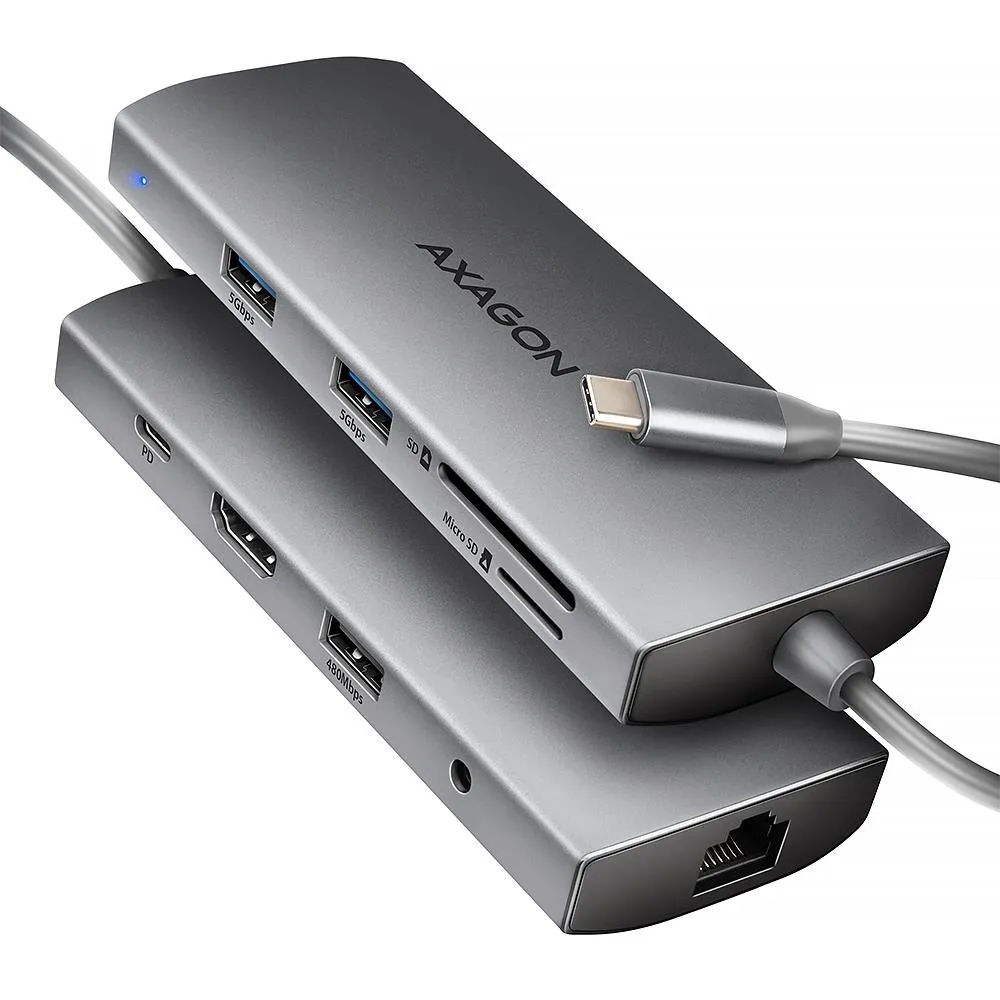 Axagon I O Hub USB-C HMC-8HLSA