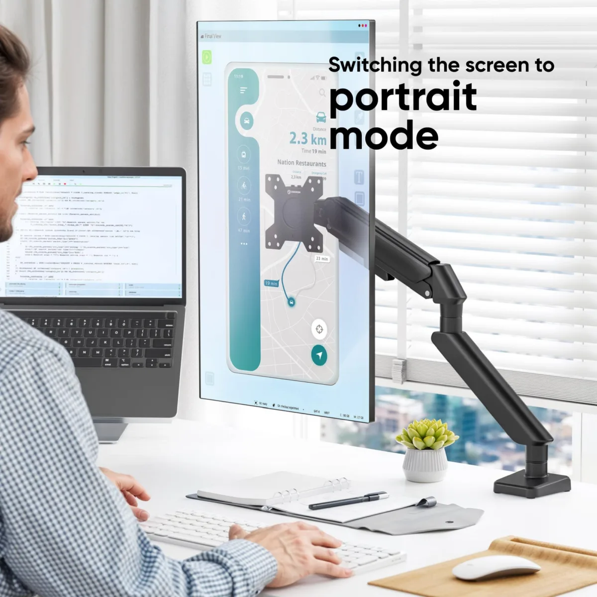 Onkron monitor Acc Desk Mount 13-32″ Black G45