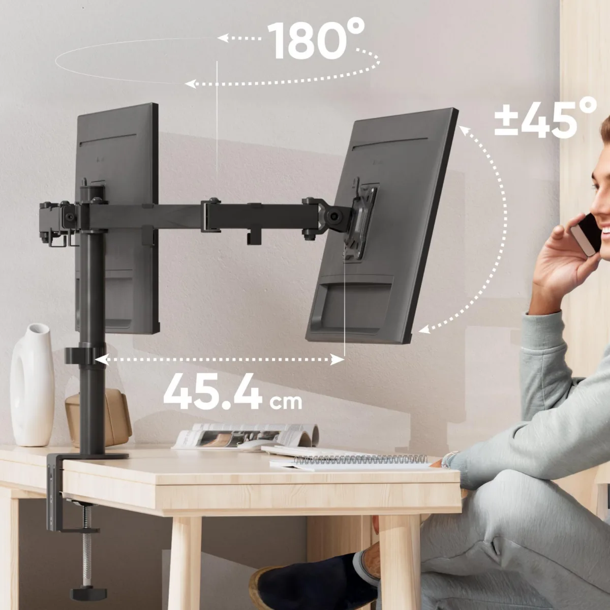 Onkron monitor Acc Desk Mount 13-32″ Black D221E