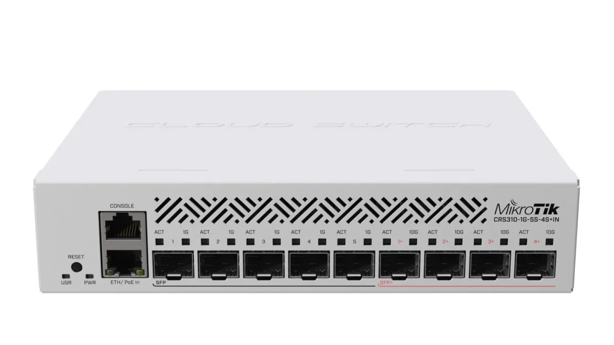 MikroTik CRS310-1G-5S-4S+IN Type L3 PoE ports 1