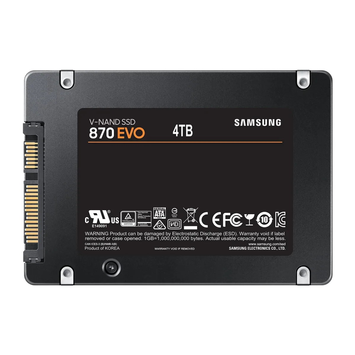 Samsung 870 EVO 4TB SATA SATA 3.0 — SSD