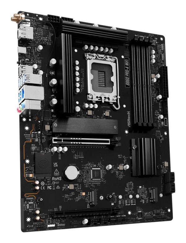 ASRock Intel B860 Express LGA1851 ATX Memory DDR5 B860 PRO-A WIFI — emaplaat - Pilt 4