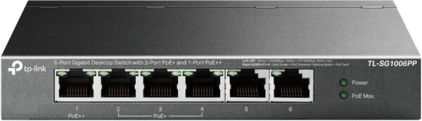 TP-Link Desktop/pedestal PoE+ ports 4