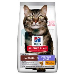 HILLS KASSI TÄISSÖÖT HAIRBALL+PERF.COAT KANA 1,5KG