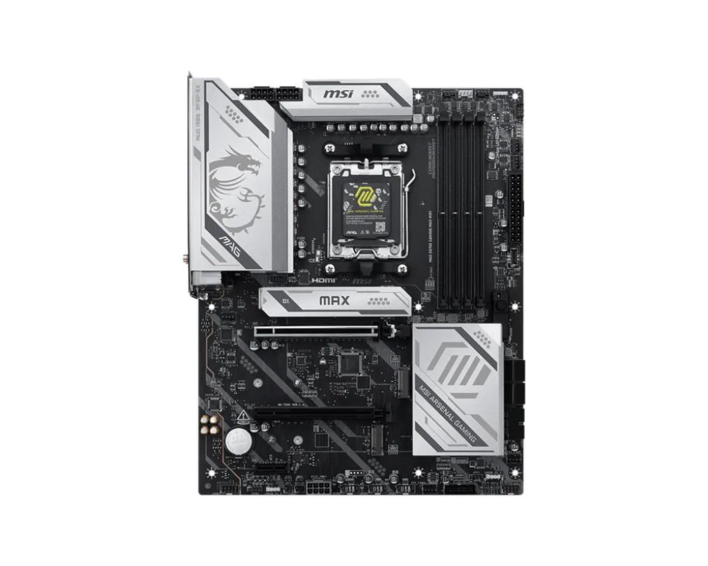 MSI AMD X870E Socket AM5 ATX RAM DDR5-SDRAM MAG X870E GAMING MAX WIFI — emaplaat