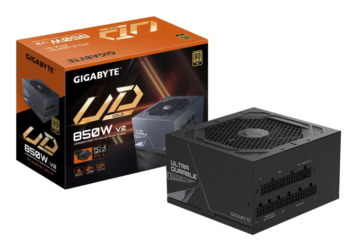 GIGABYTE UD850GM PG5 V2 ATX 3.1 850 Watts — toiteplokk